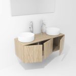 Pack Paimport avec vasque à poser et miroir LED