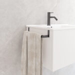 BARRA TOALLERO INTERIOR MUEBLE NEGRO MATE