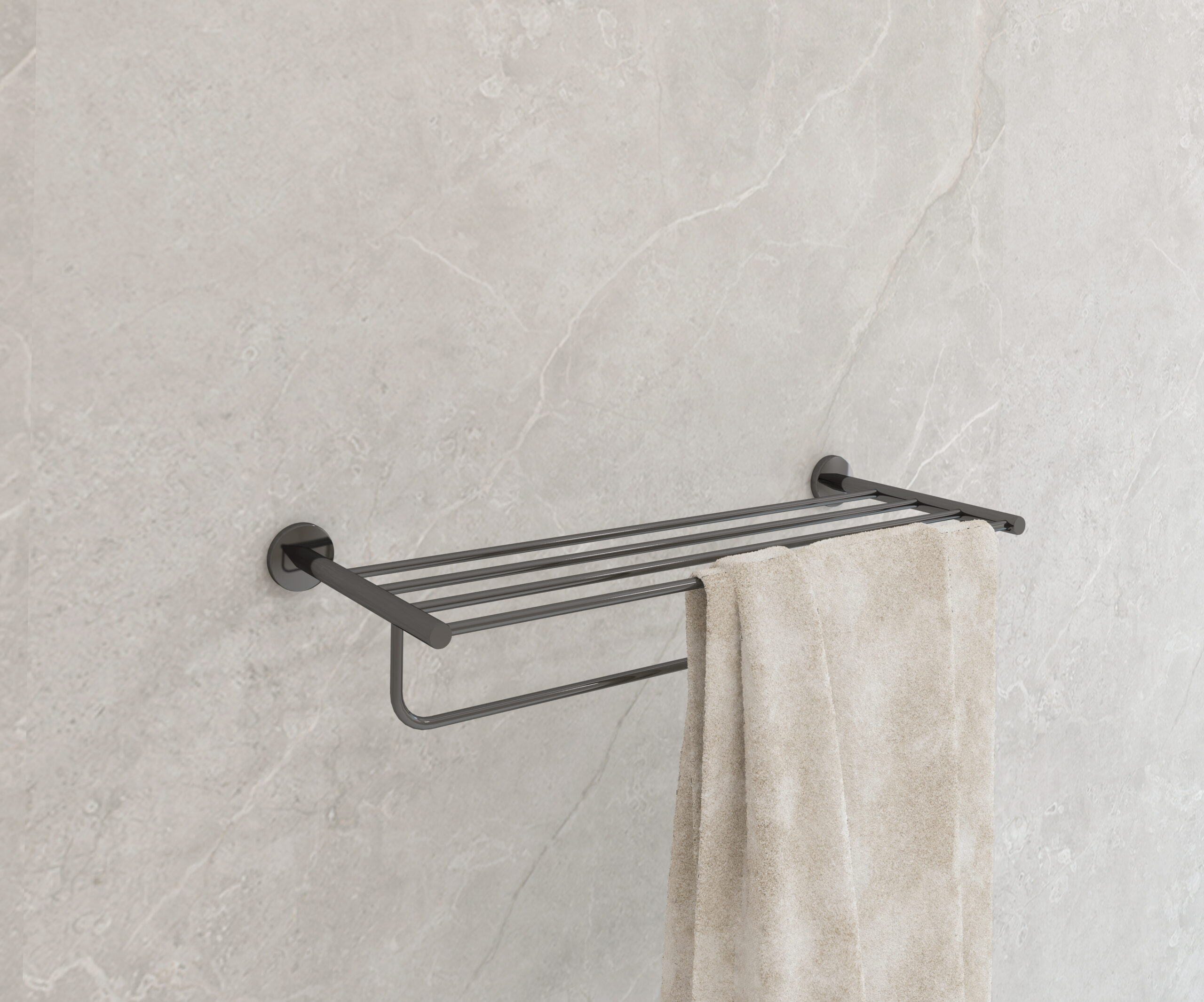 PORTE-SERVIETTE MULTIPLE CAPRI NOIR MAT