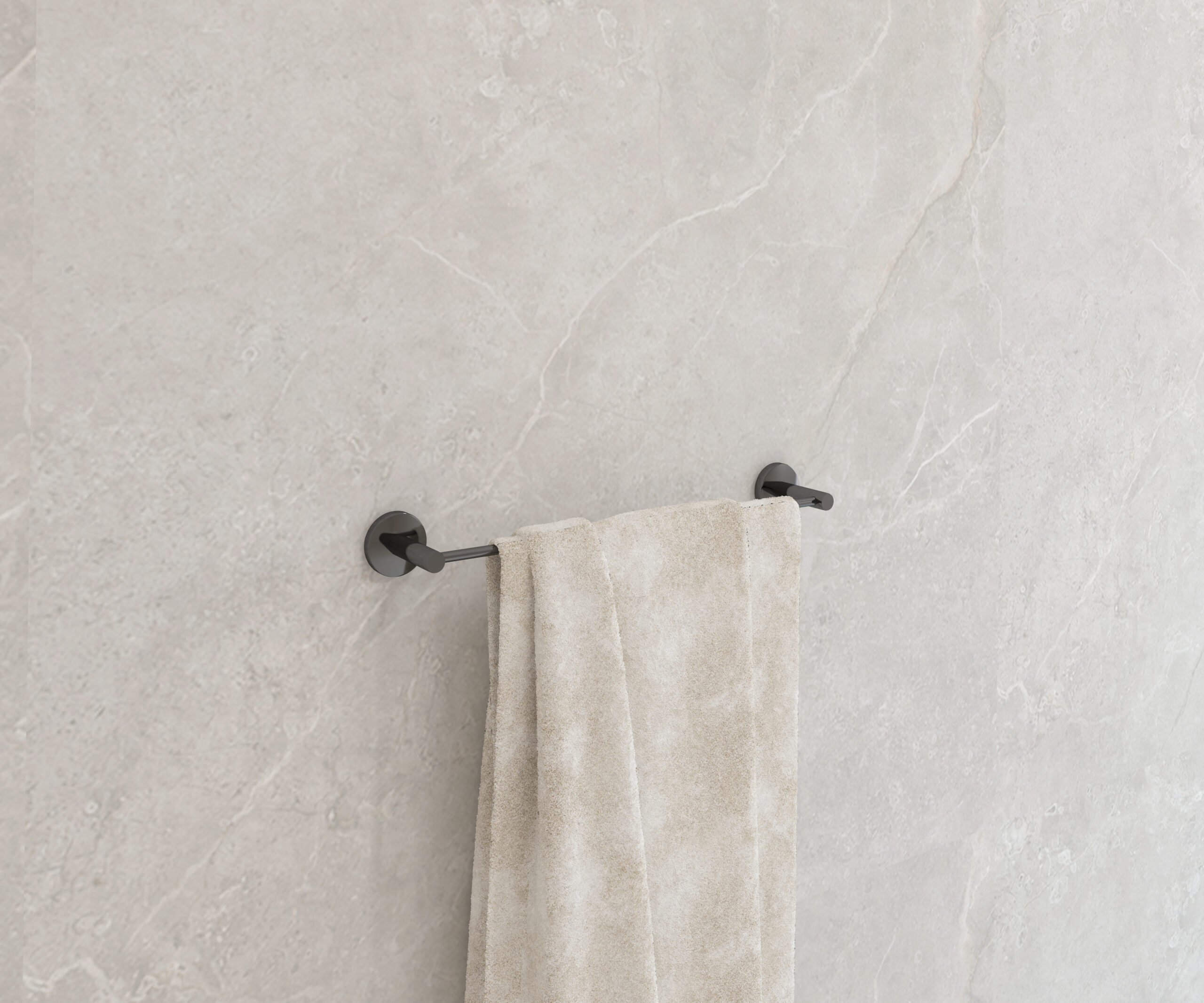 PORTE-SERVIETTES CAPRI 40 CM NOIR MAT