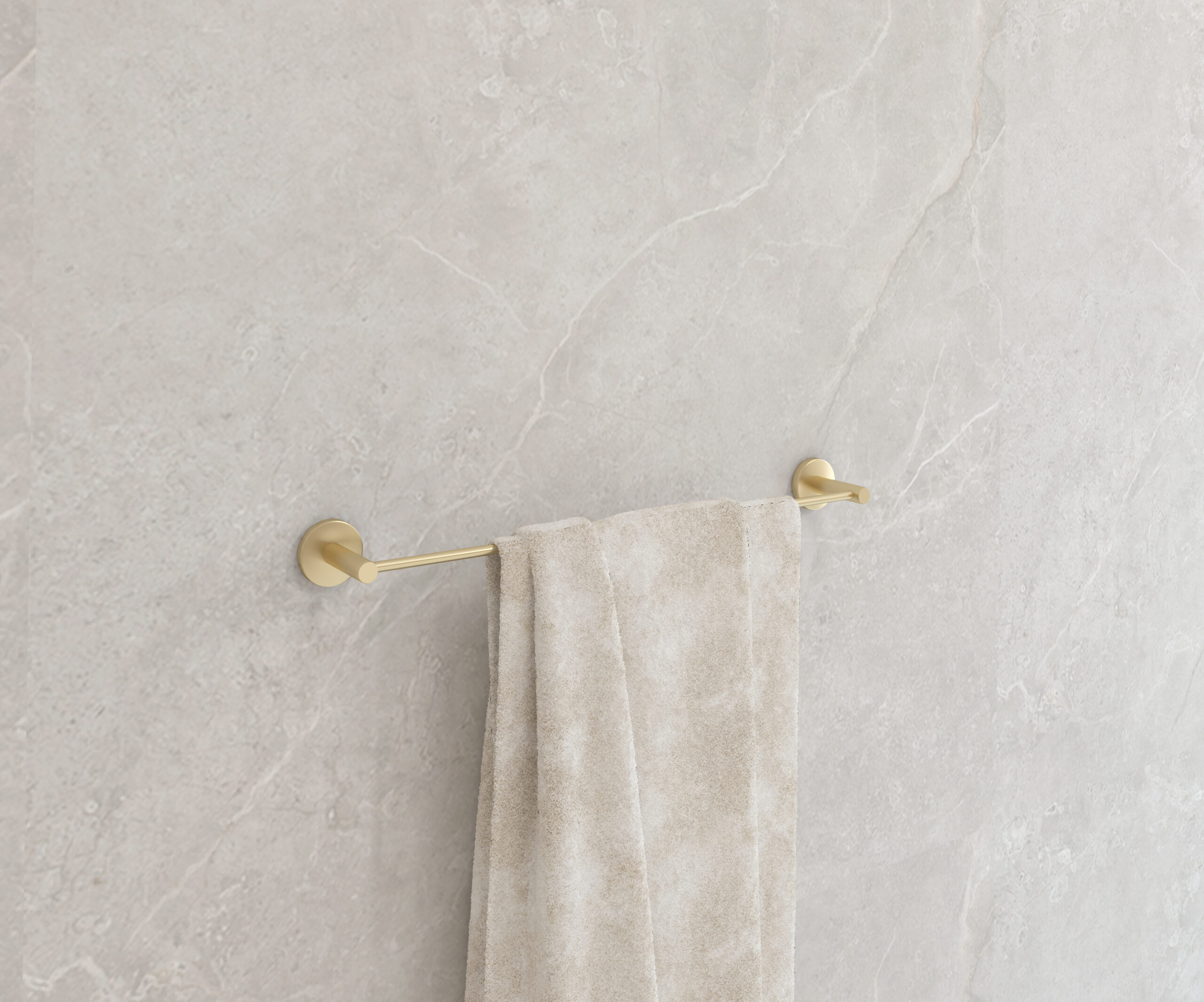 Porte-serviettes Capri 50 cm, finition ou brossé