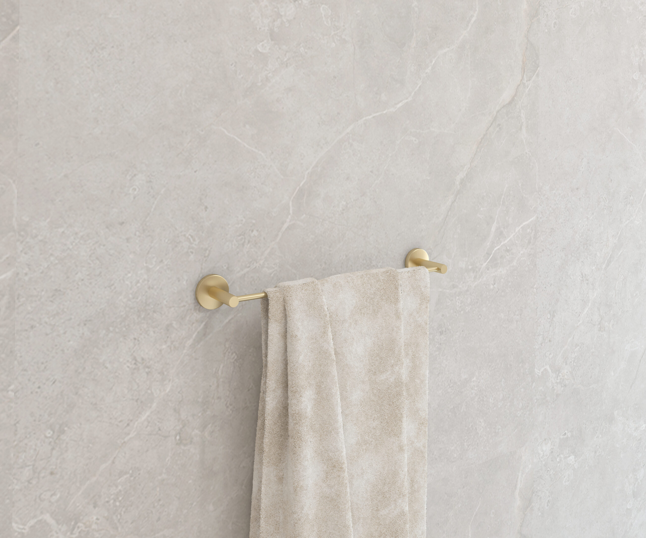 Porte-serviettes Capri 40 cm, finition ou brossé