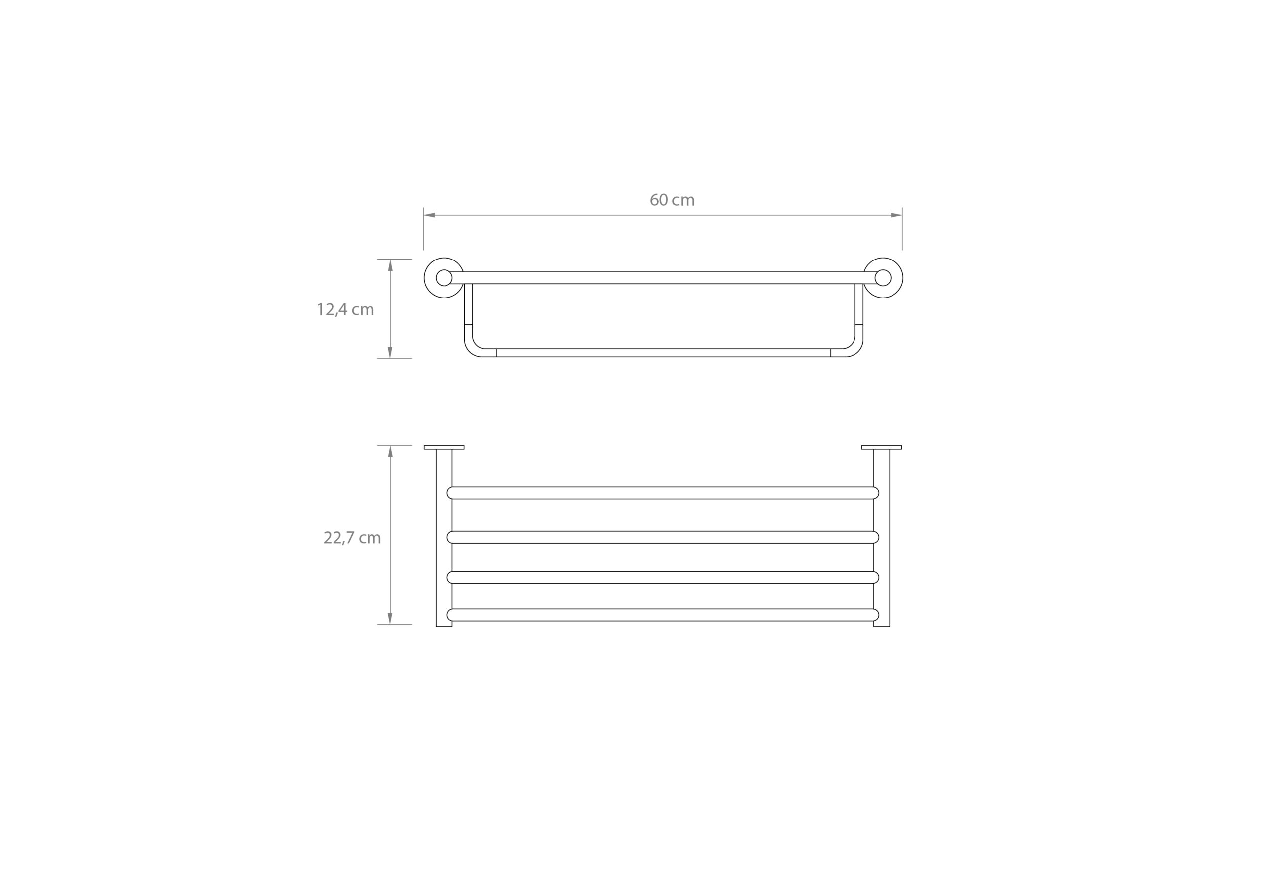 PORTE-SERVIETTE MULTIPLE CAPRI CHROMÉ