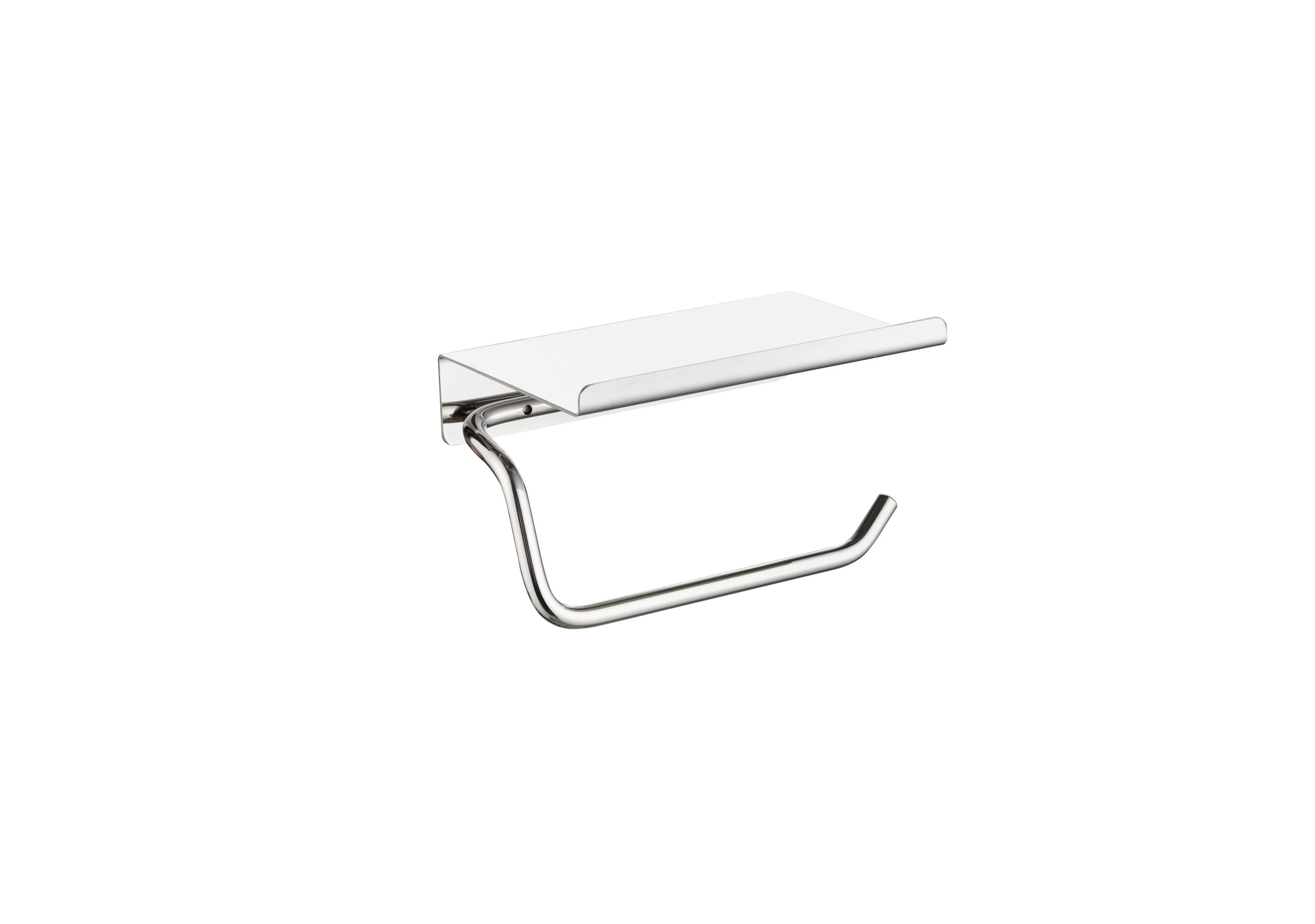 PORTE-ROULEAU AVEC ETAGERE CHROMÉE CAPRI