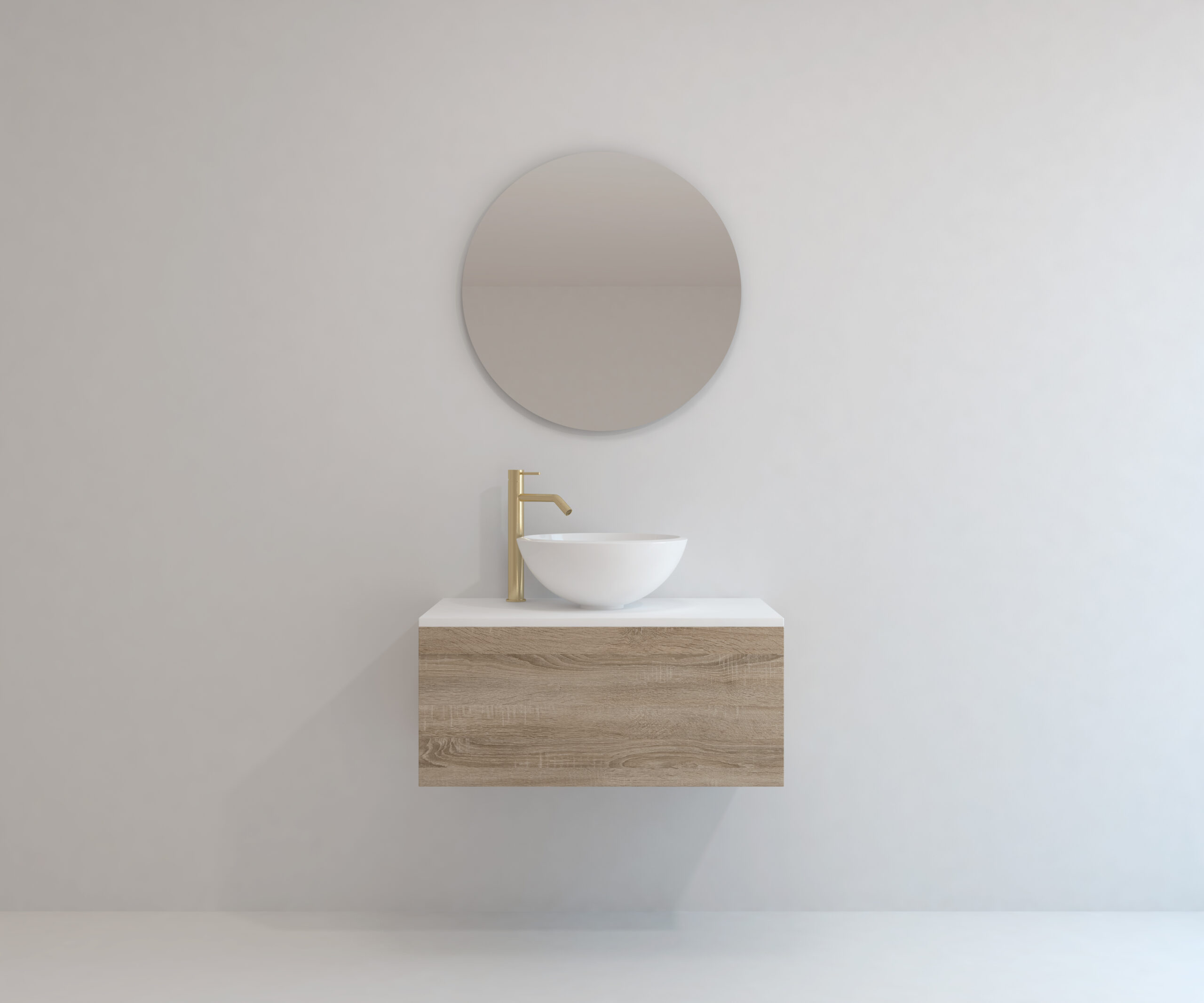 Pack DUMAS + lavabo + espejo circular