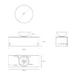 Pack DUMAS + lavabo + espejo circular