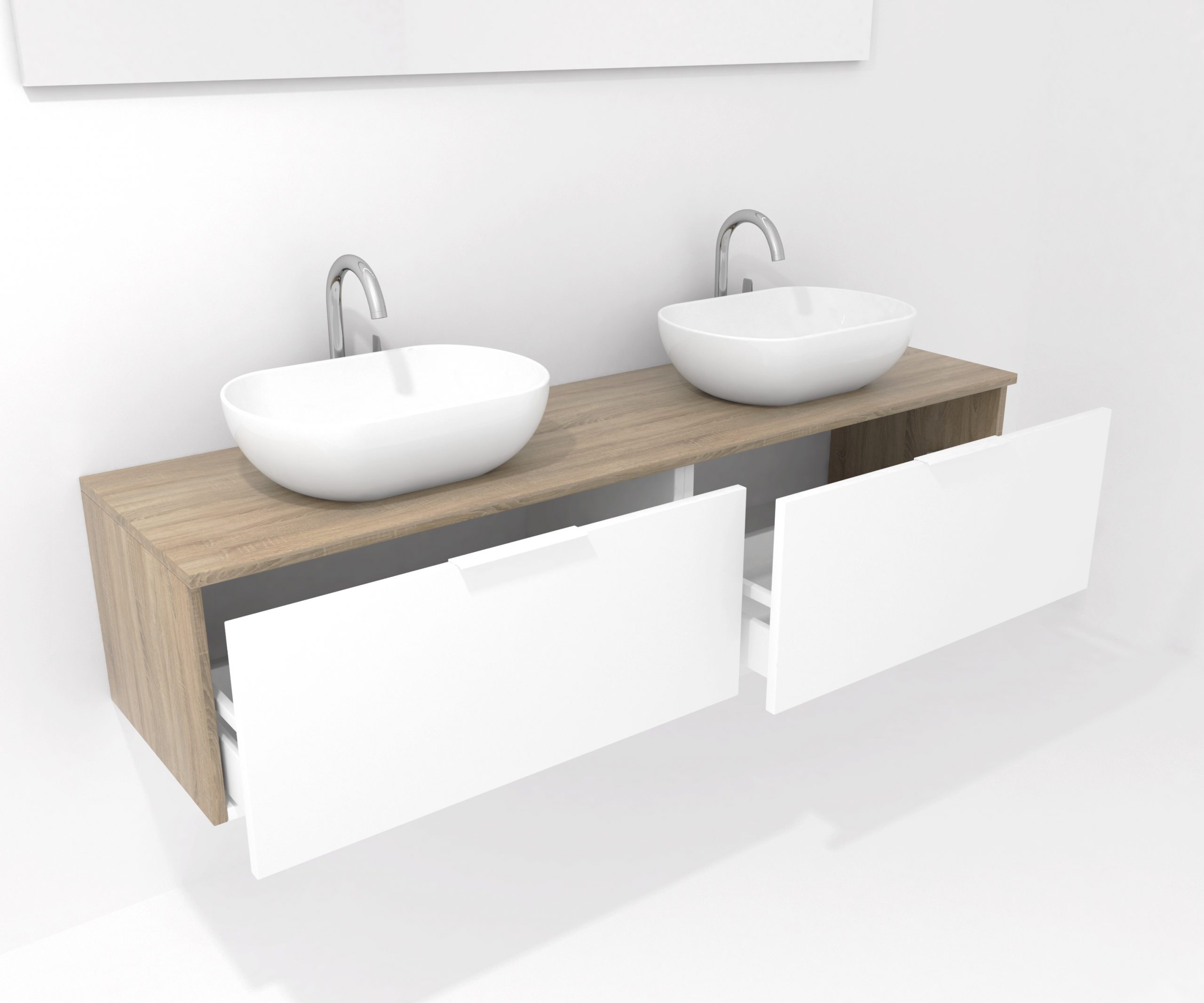 Pack Indre avec lavabo et miroir LED