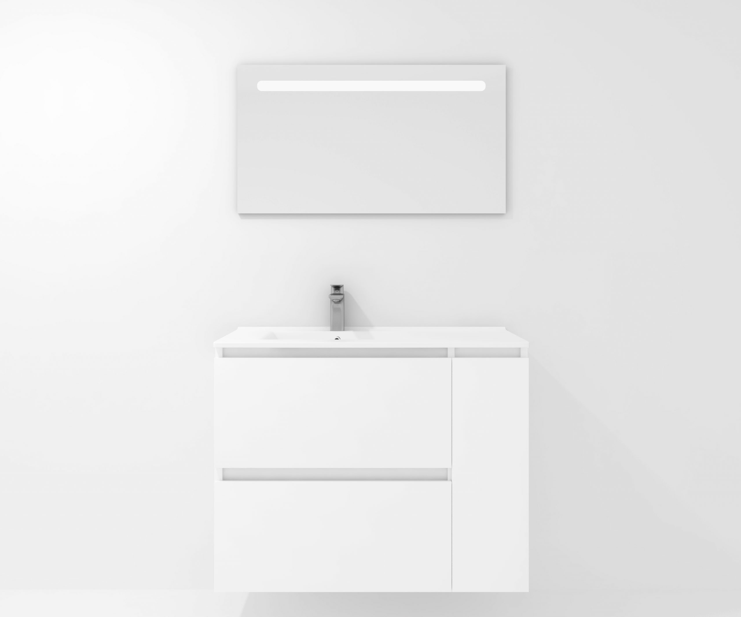 Pack Montpellier avec miroir LED et lavabo