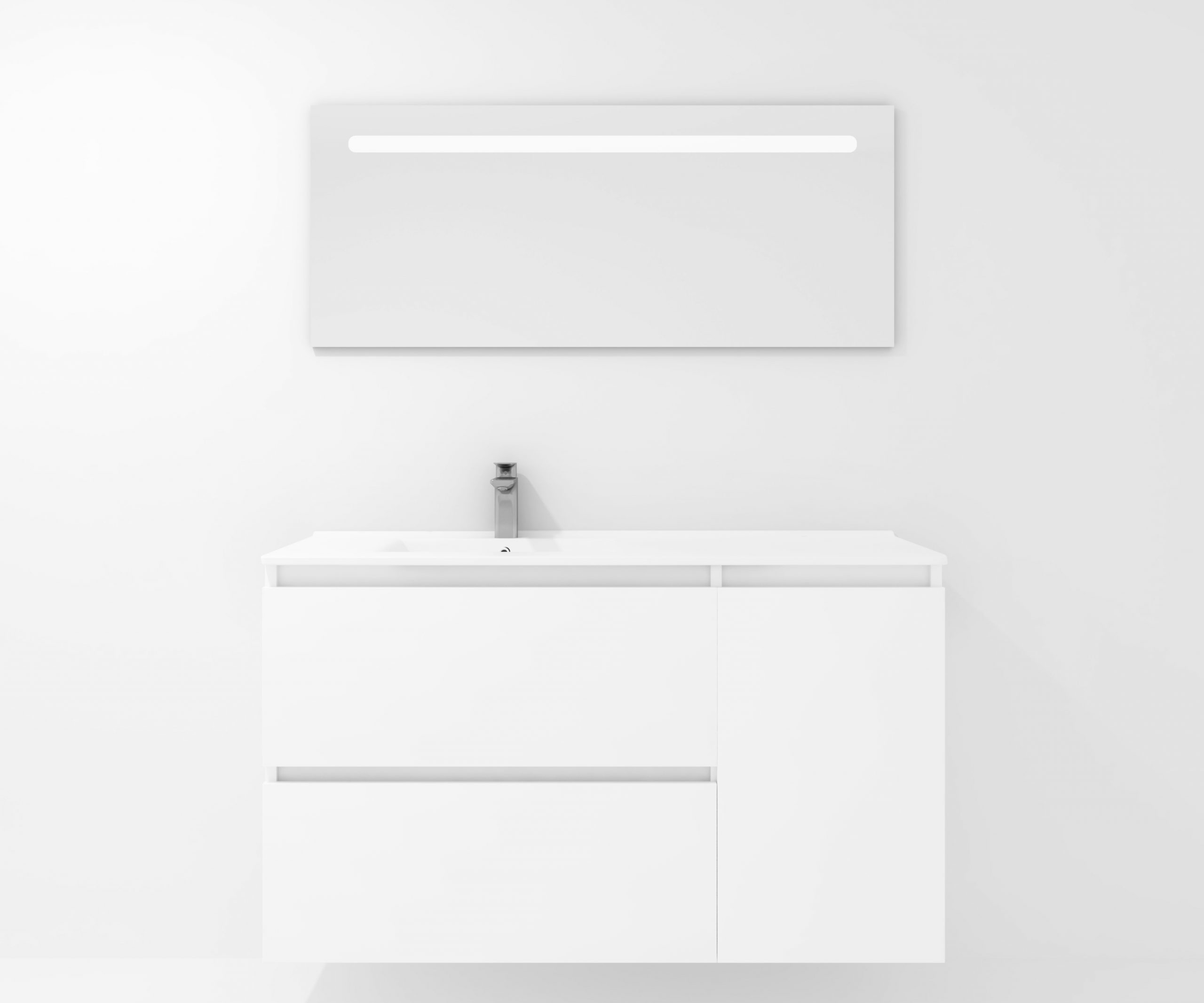Pack Montpellier avec miroir LED et lavabo