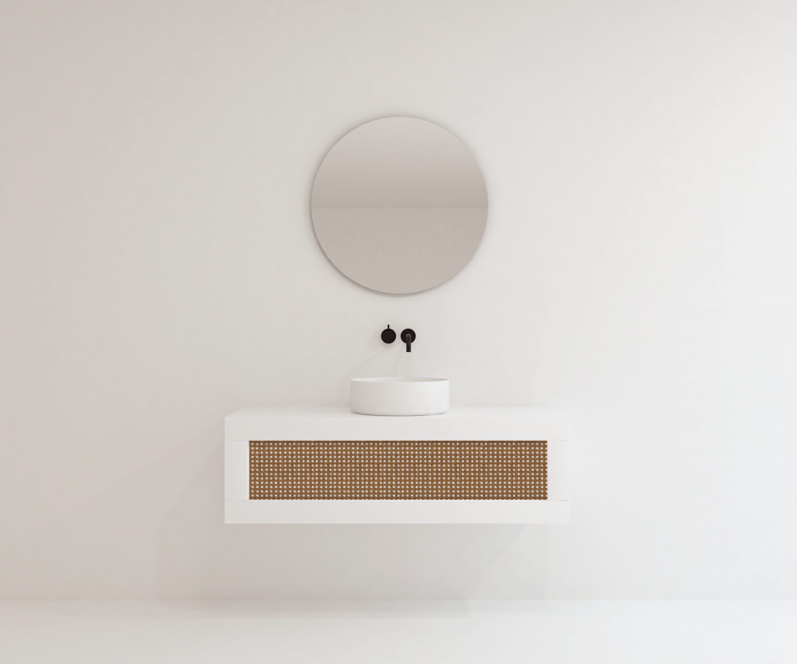 Pack ARTOIS blanc 120 cm + lavabo + miroir  circular