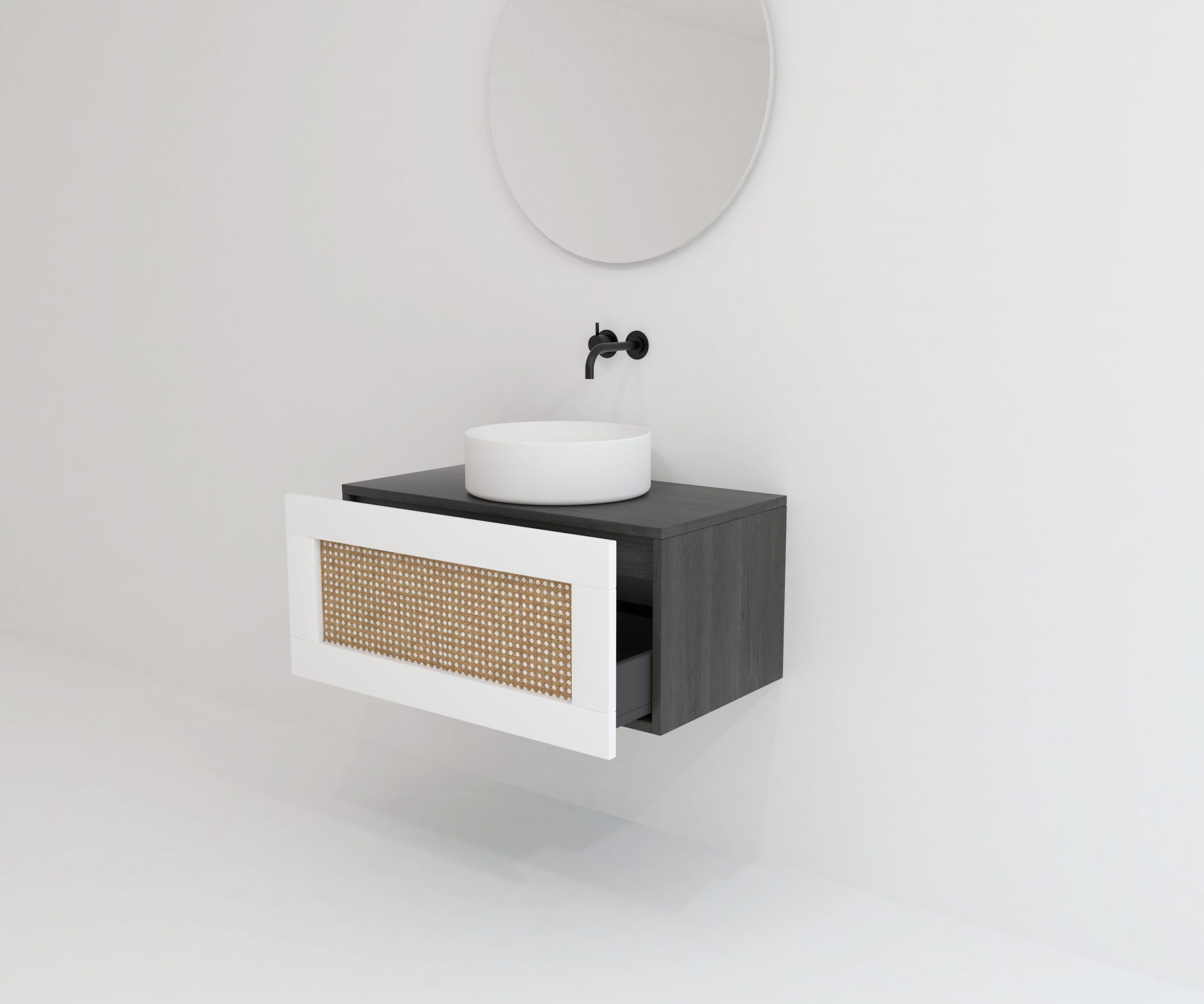 ARTOIS Jet Pack 80 cm + vasque + miroir circulaire