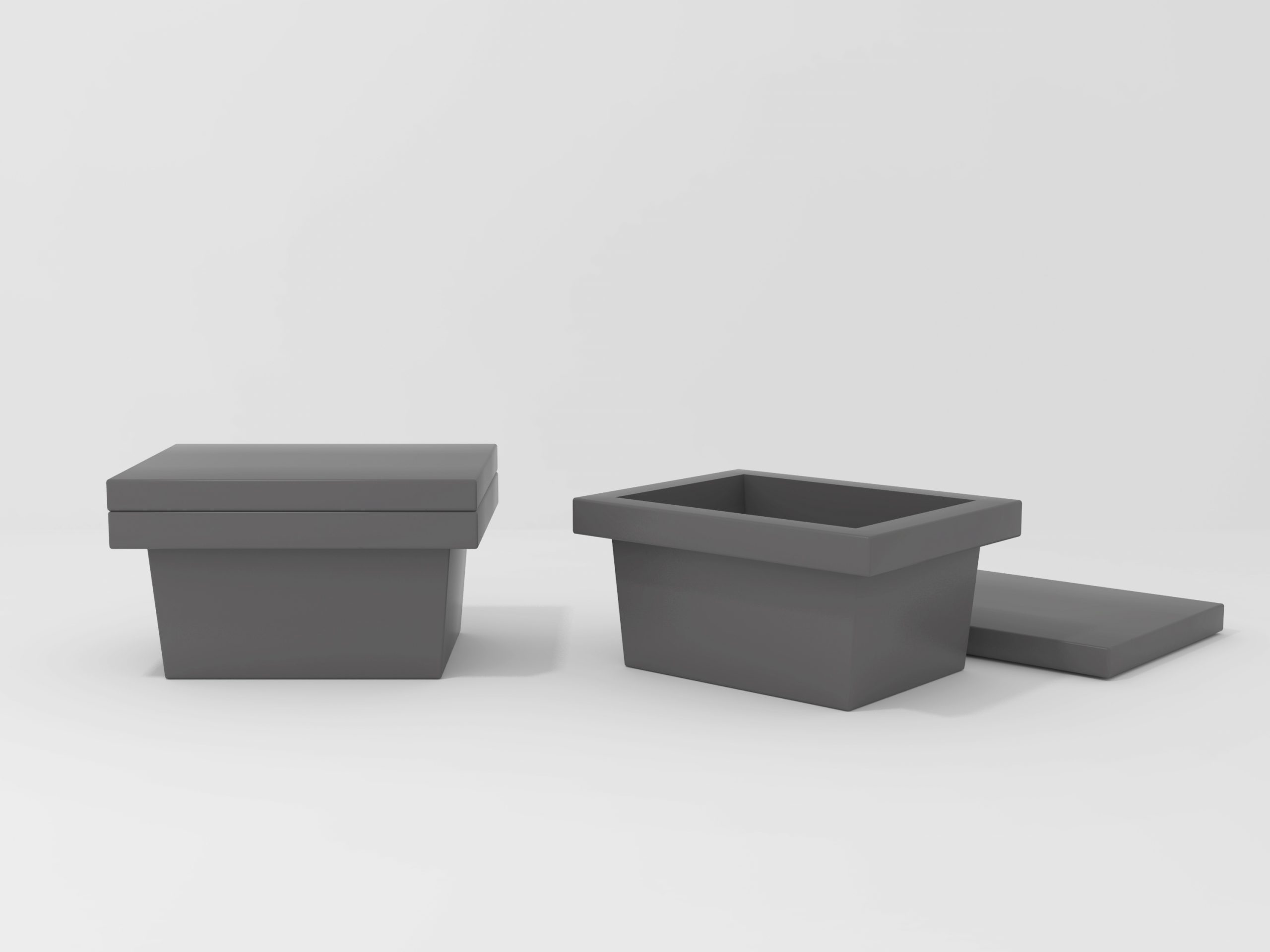 Lot d’accessoires comprenant 3 boîtes de rangement