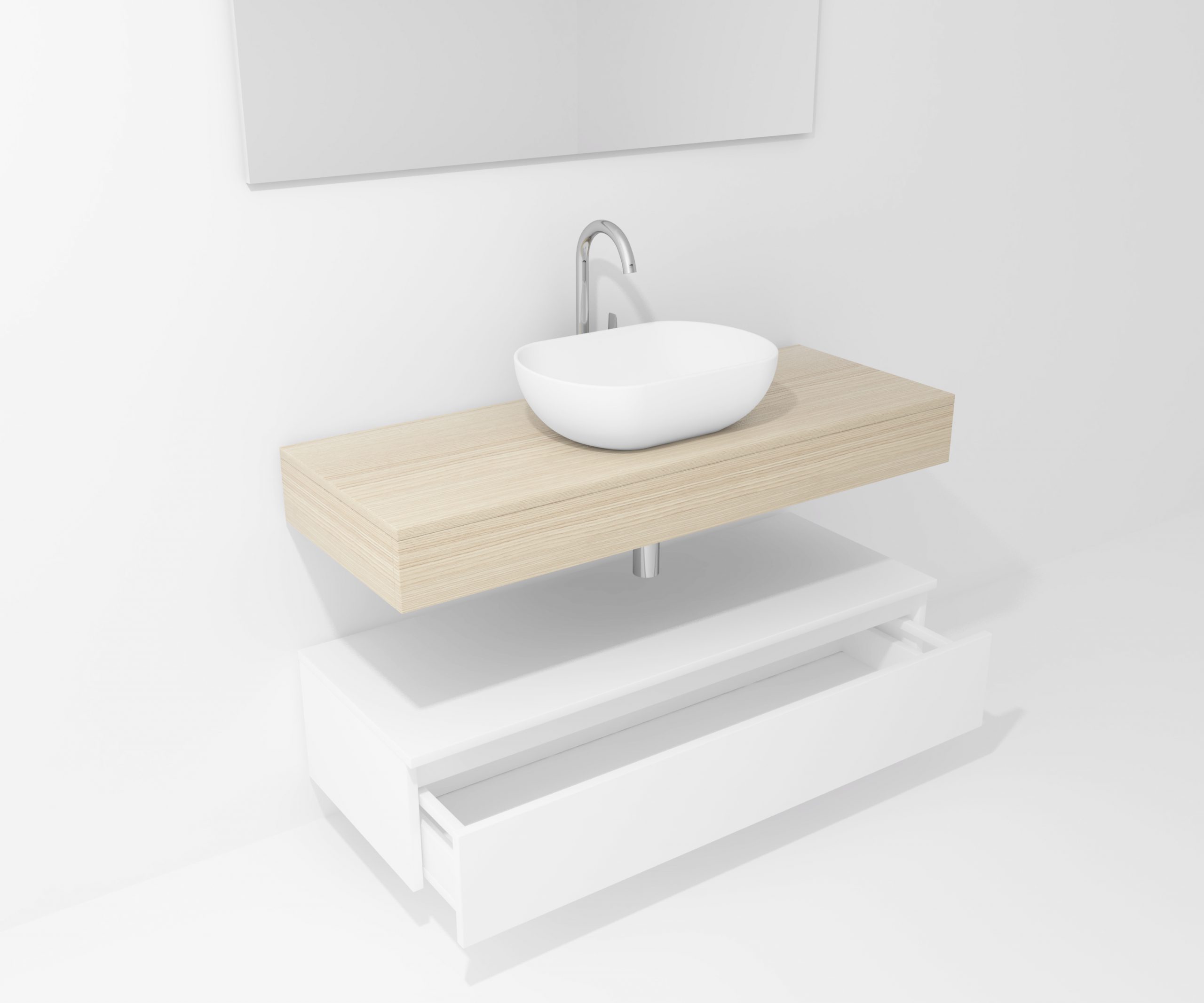 Pack Córcega con lavabo sobreencimera y espejo LED