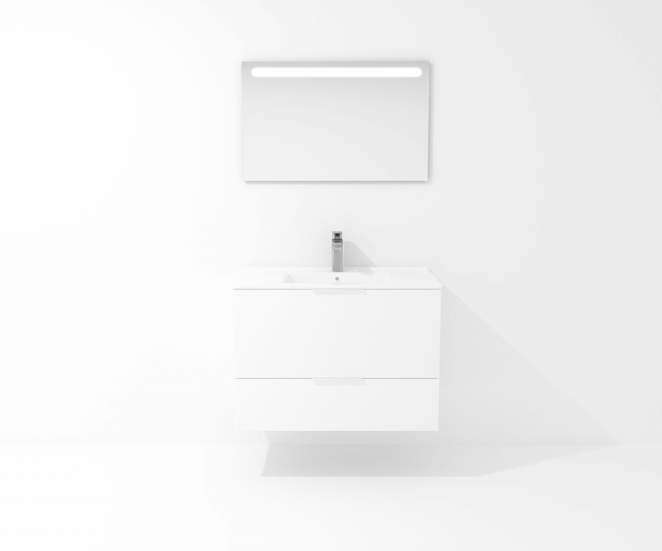 Pack Orléans avec lavabo et miroir LED