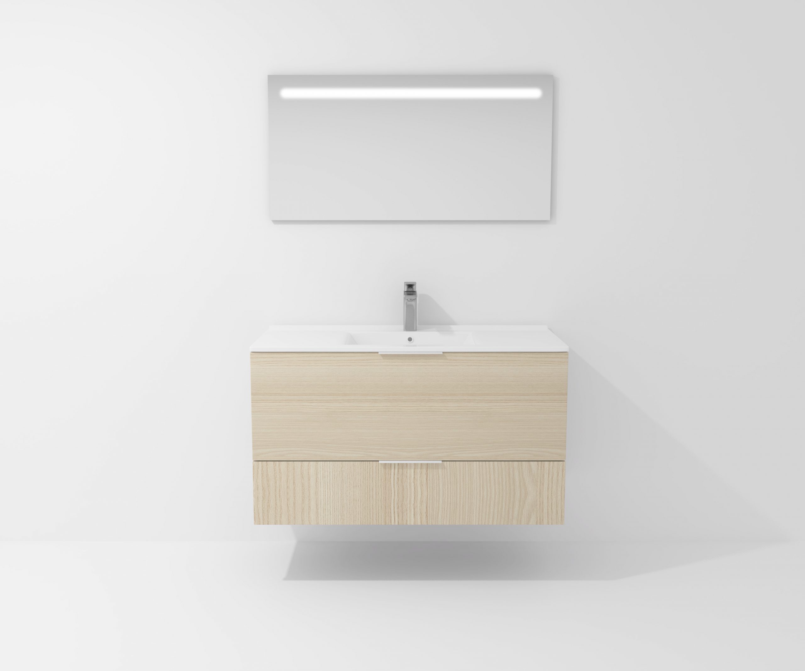 Pack Orléans avec lavabo et miroir LED