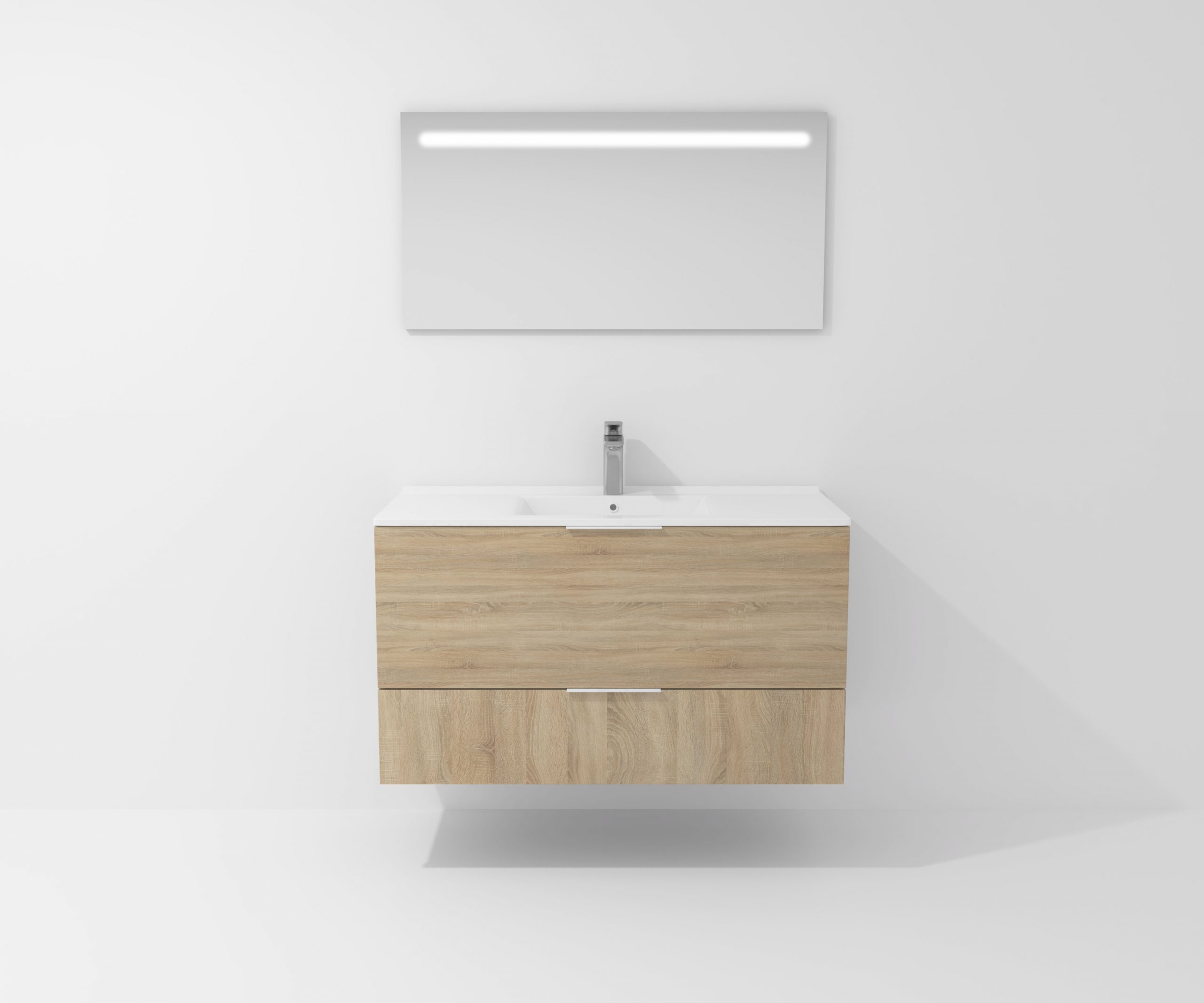 Pack Orléans avec lavabo et miroir LED