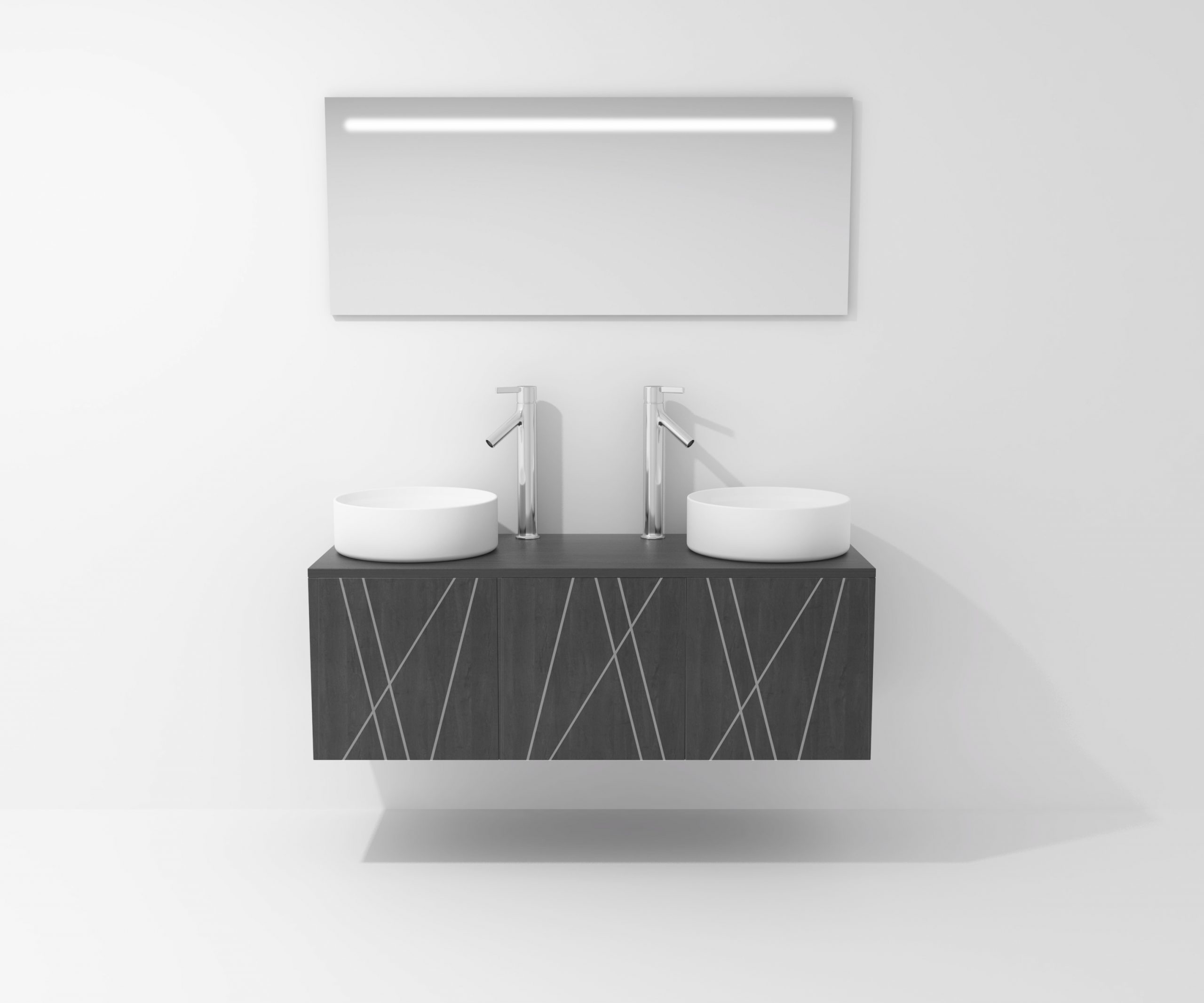 Pack Paimport avec vasque à poser et miroir LED