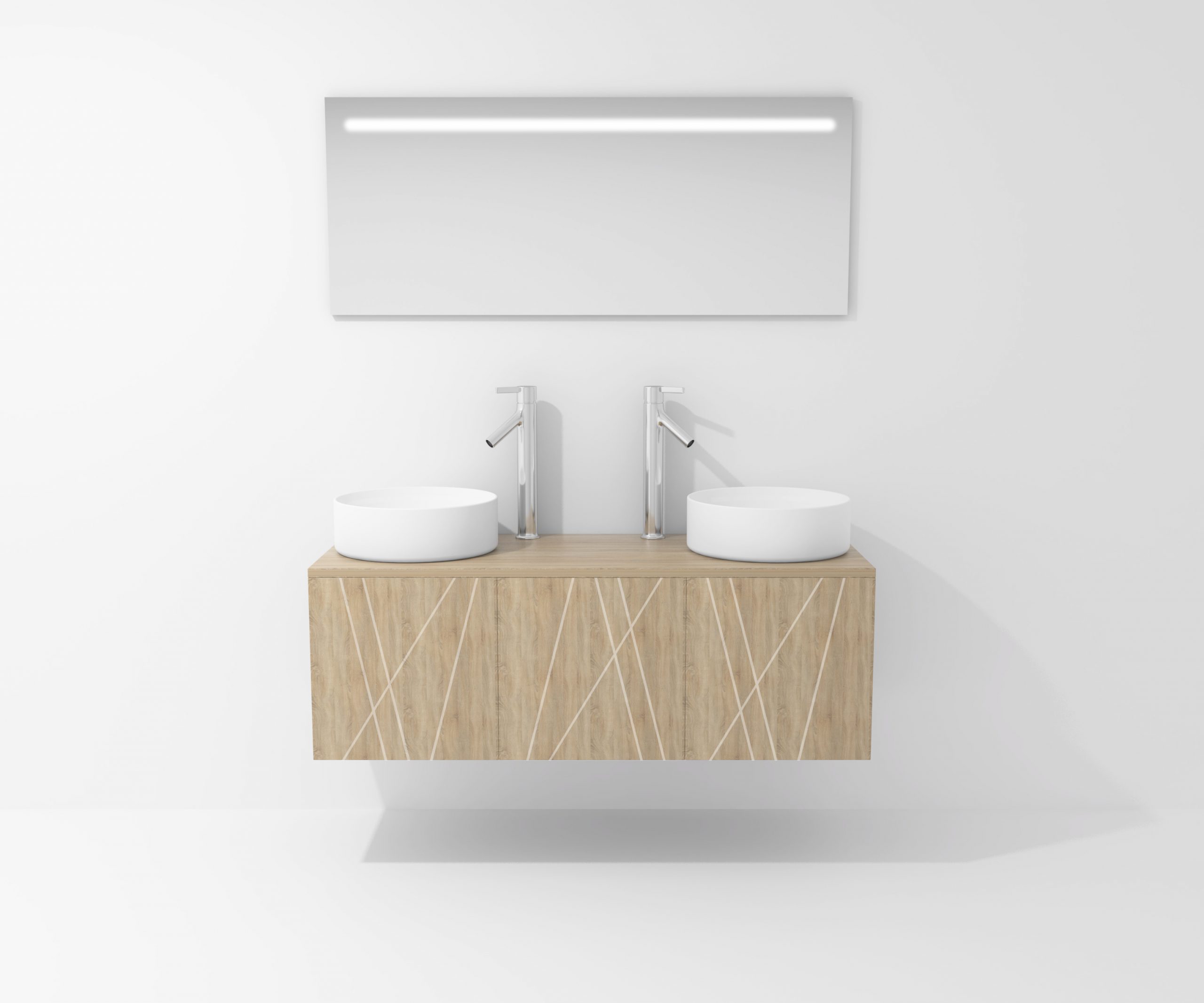 Pack Paimport avec vasque à poser et miroir LED