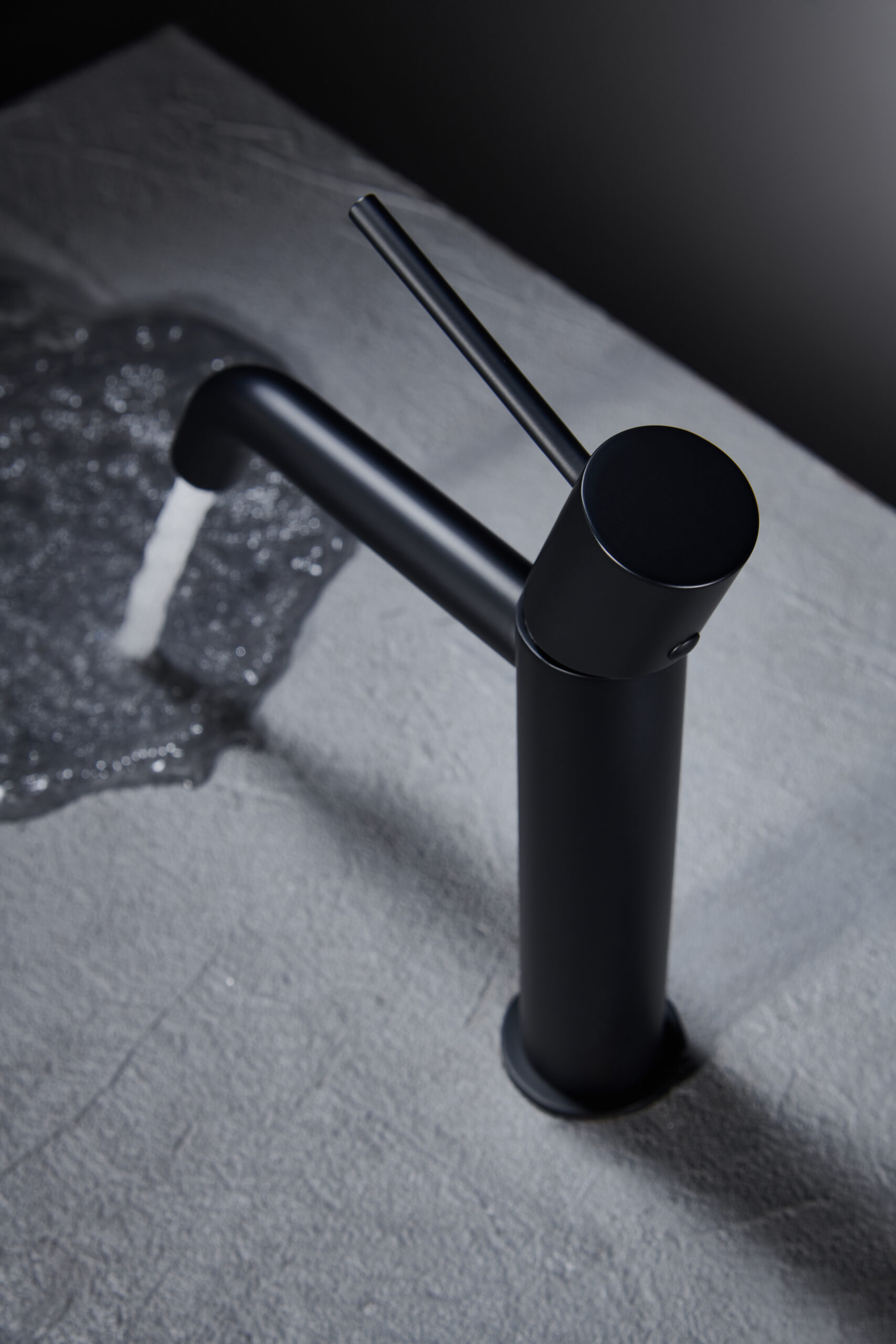 MONOMANDO LAVABO TENERIFE NEGRO MATE