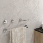 Pack accessoires SET BALI porte-serviettes + porte-rouleau + double crochet