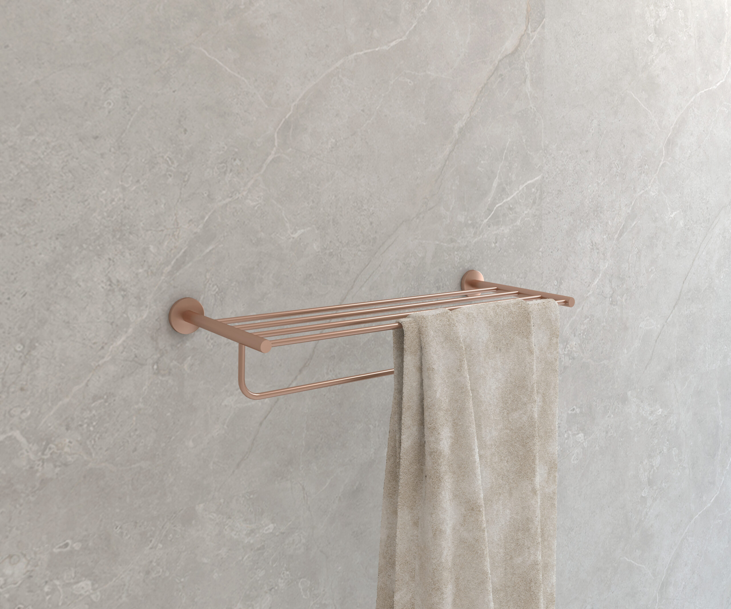 TOALLERO CAPRI MÚLTIPLE ORO ROSA CEPILLADO