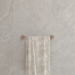 PORTE-SERVIETTES CAPRI 40CM OR ROSE BROSSÉ