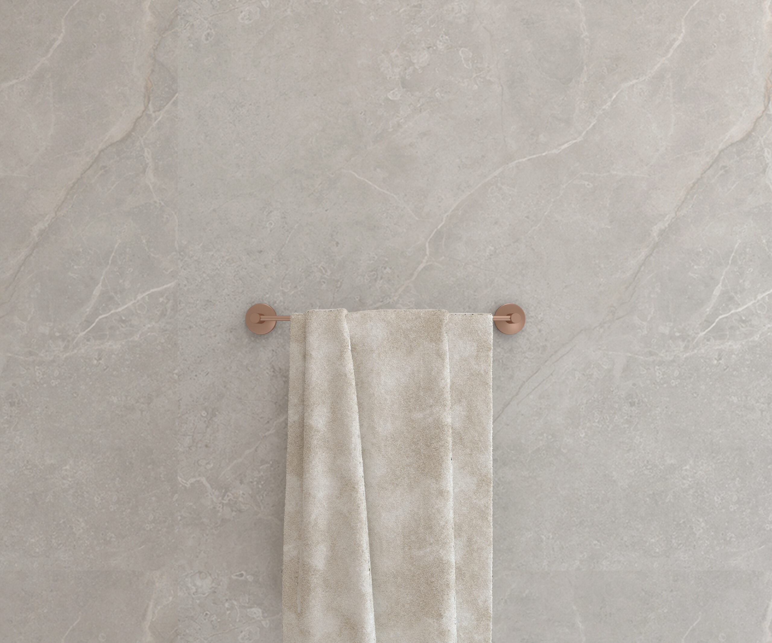 PORTE-SERVIETTES CAPRI 40CM OR ROSE BROSSÉ