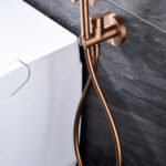 GRIFO EMPOTRADO BIDÉ FEROE ORO ROSA CEPILLADO