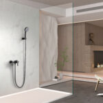 KIT DE DOUCHE MONOMAND FORMENTERA NOIR MAT