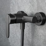 KIT DE DOUCHE MONOMAND FORMENTERA NOIR MAT