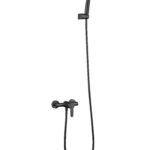 KIT DE DOUCHE MONOMAND FORMENTERA NOIR MAT