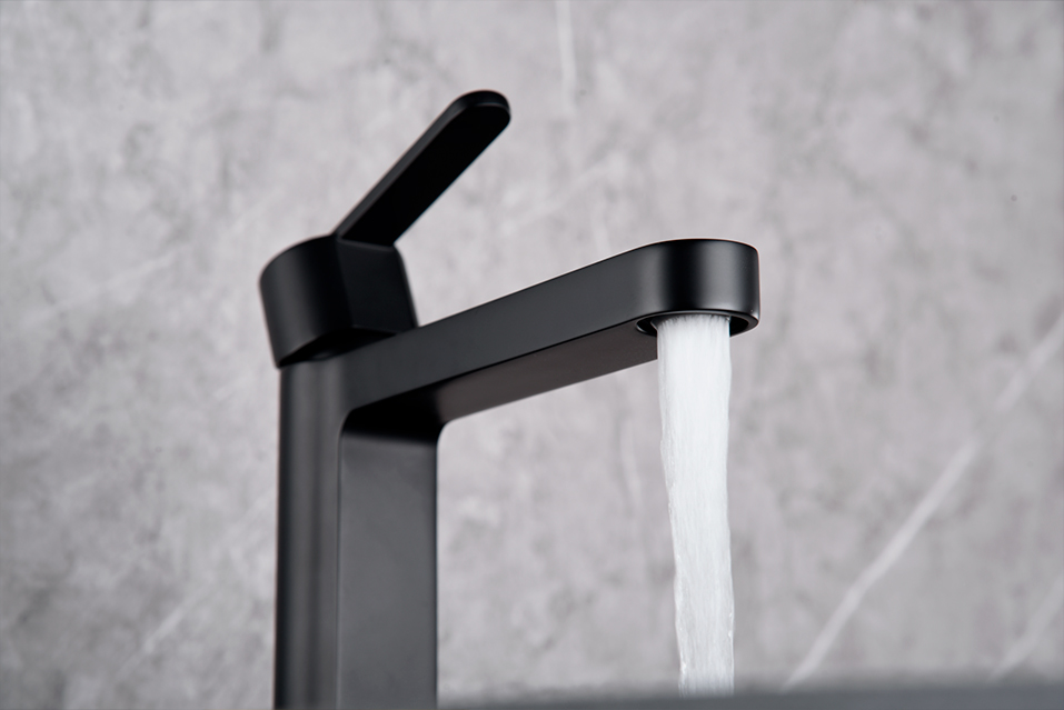 ROBINET MONOMAND LAVABO ALTO FORMENTERA NOIR MAT