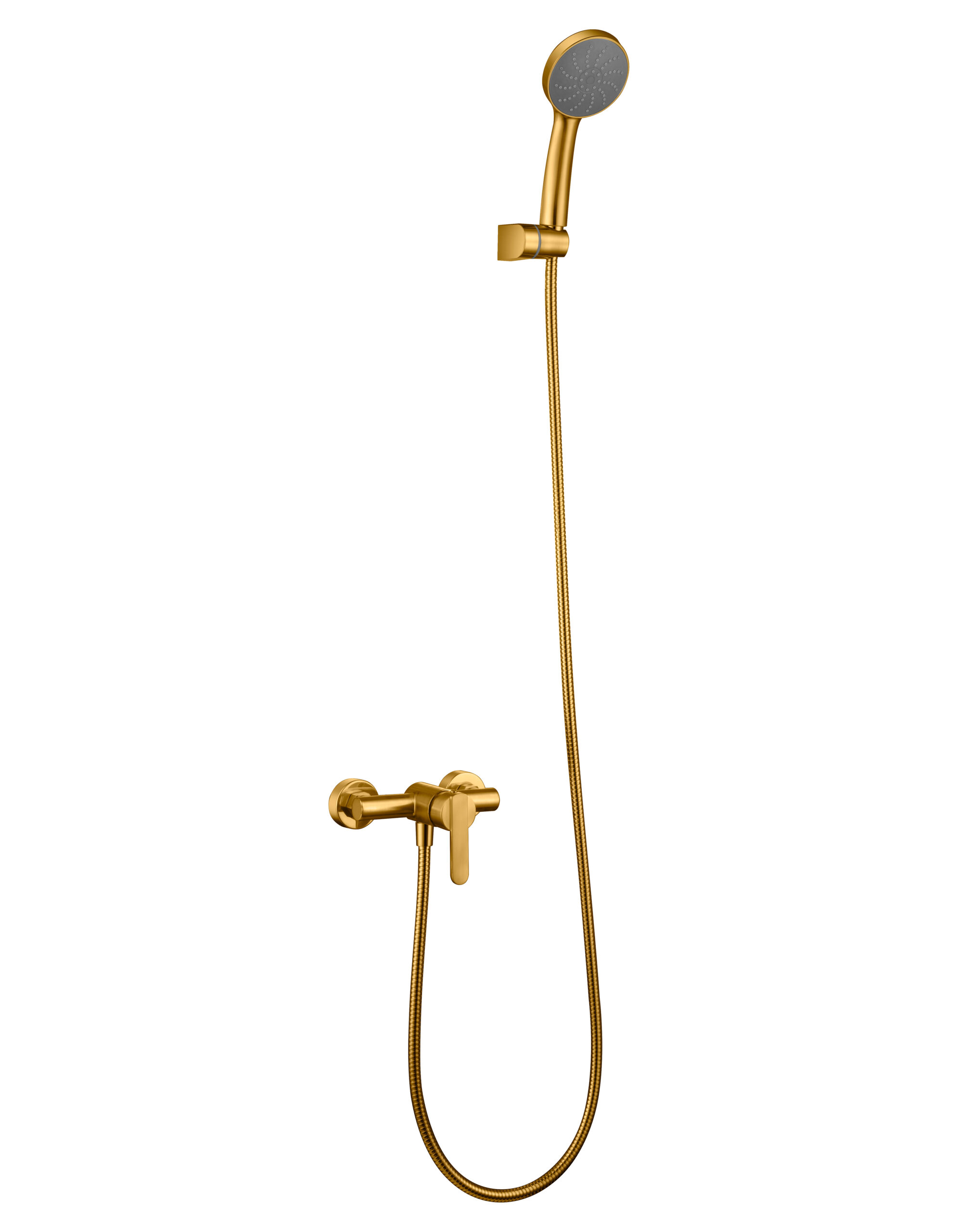 KIT DE DOUCHE MONOMAND FORMENTERA OR BROSSÉ