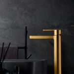 ROBINET MONOMAND LAVABO ALTO FORMENTERA OR BROSSÉ