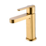 ROBINET MONOMAND LAVABO FORMENTERA OR BROSSÉ