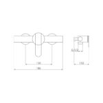 KIT DE DOUCHE MONOMAND FORMENTERA OR ROSE BROSSÉ