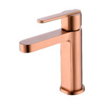 ROBINET MONOMAND LAVABO FORMENTERA OR ROSE BROSSÉ