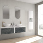 Pack GALOIS Sapienstone + lavabo + espejo alma