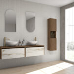 Pack GALOIS Sapienstone + lavabo + espejo alma