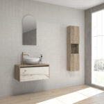 Pack GALOIS Sapienstone + lavabo + espejo alma