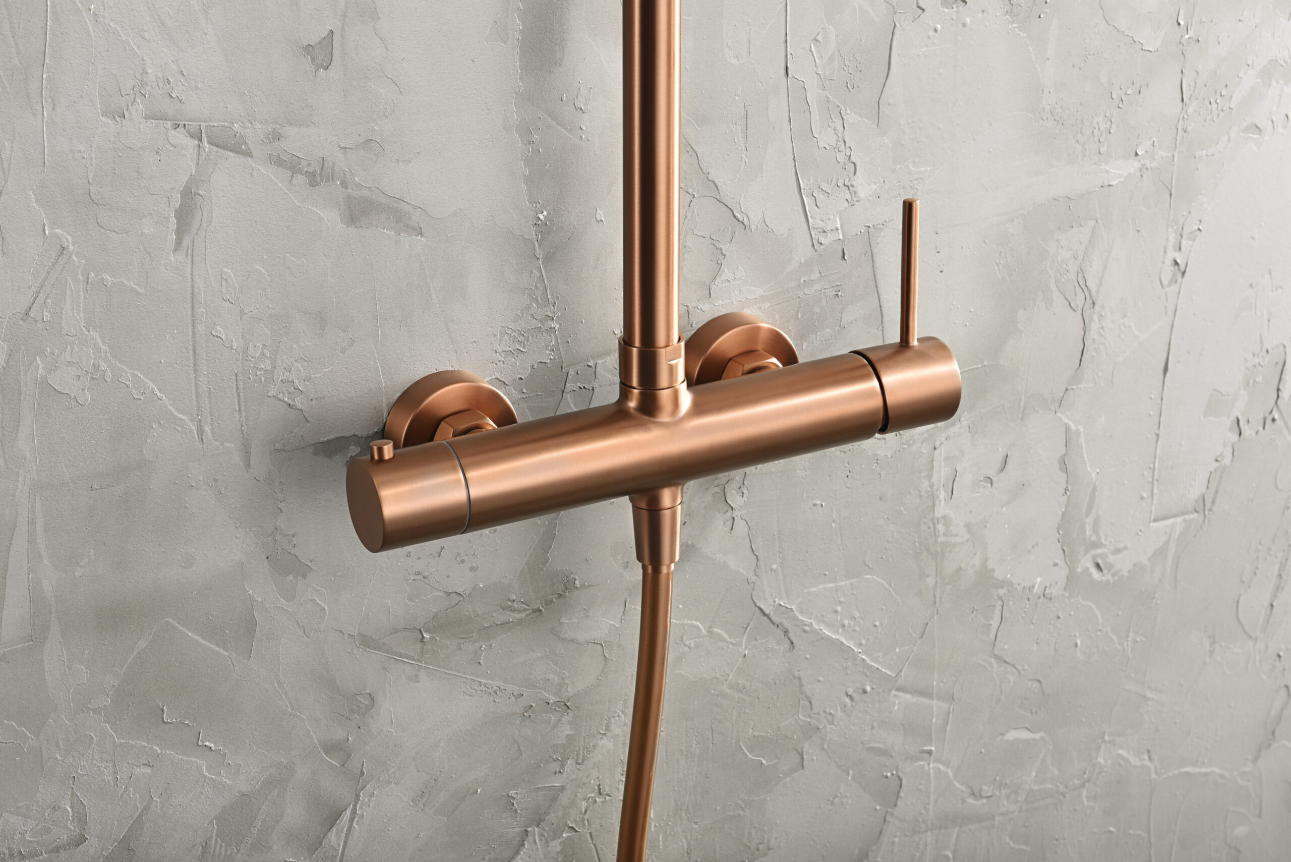 CONJUNTO DUCHA MONOMANDO TENERIFE ORO ROSA CEPILLADO