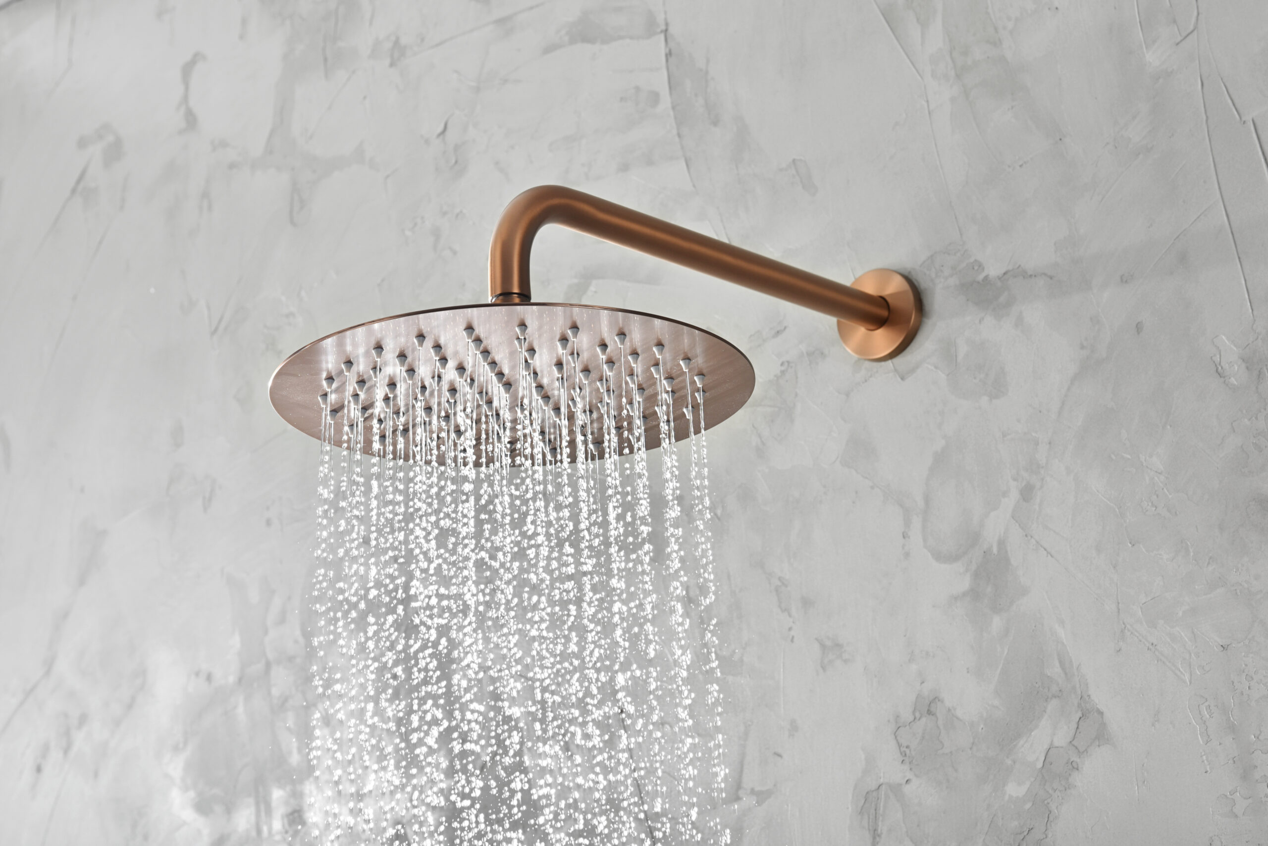 CONJUNTO DUCHA MONOMANDO EMPOTRADO TENERIFE ORO ROSA CEPILLADO