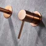 GRIFO LAVABO EMPOTRADO  TENERIFE ORO ROSA CEPILLADO