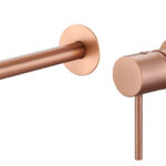 GRIFO LAVABO EMPOTRADO  TENERIFE ORO ROSA CEPILLADO