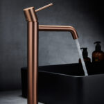 MONOMANDO LAVABO ALTO TENERIFE ORO ROSA CEPILLADO