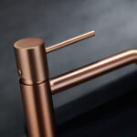 MONOMANDO LAVABO ALTO TENERIFE ORO ROSA CEPILLADO