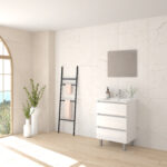 Pack ALEGHE + lavabo + espejo liso