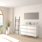 Pack ALEGHE + lavabo + espejo liso