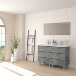 Pack ALEGHE + lavabo + espejo liso