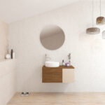Pack BARDOT + lavabo + miroir rond